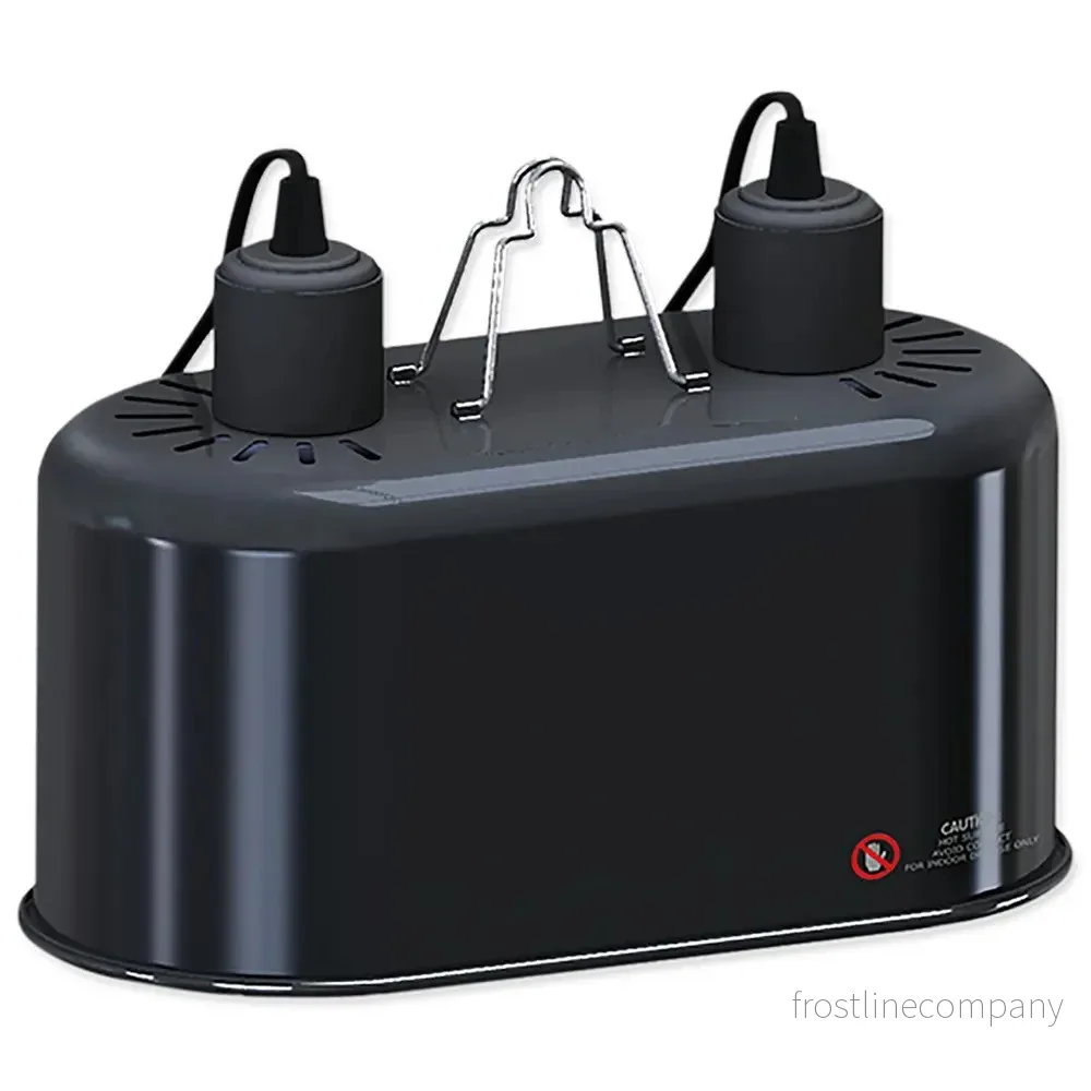 ReptiPlanet Dual Dome 2×150W – Dubbel lamphållare med keramisk sockel - Bild 2