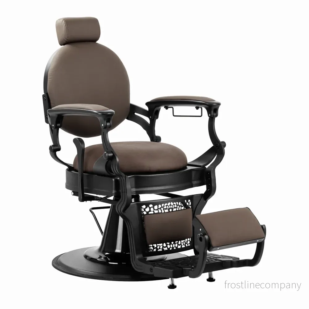 Barberstol Gabbiano Niccolo – Brun/Svart Barberstol Gabbiano Niccolo – Brun/Svart