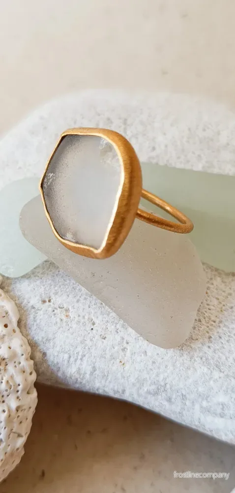Ring strandglas nr 11 - size 17 - Bild 2