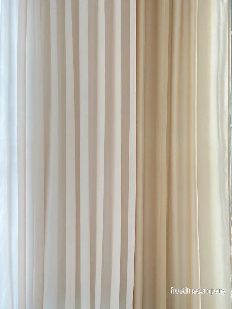 Drape 01 / Custom Made Sheer Curtain / Ocher - Bild 2