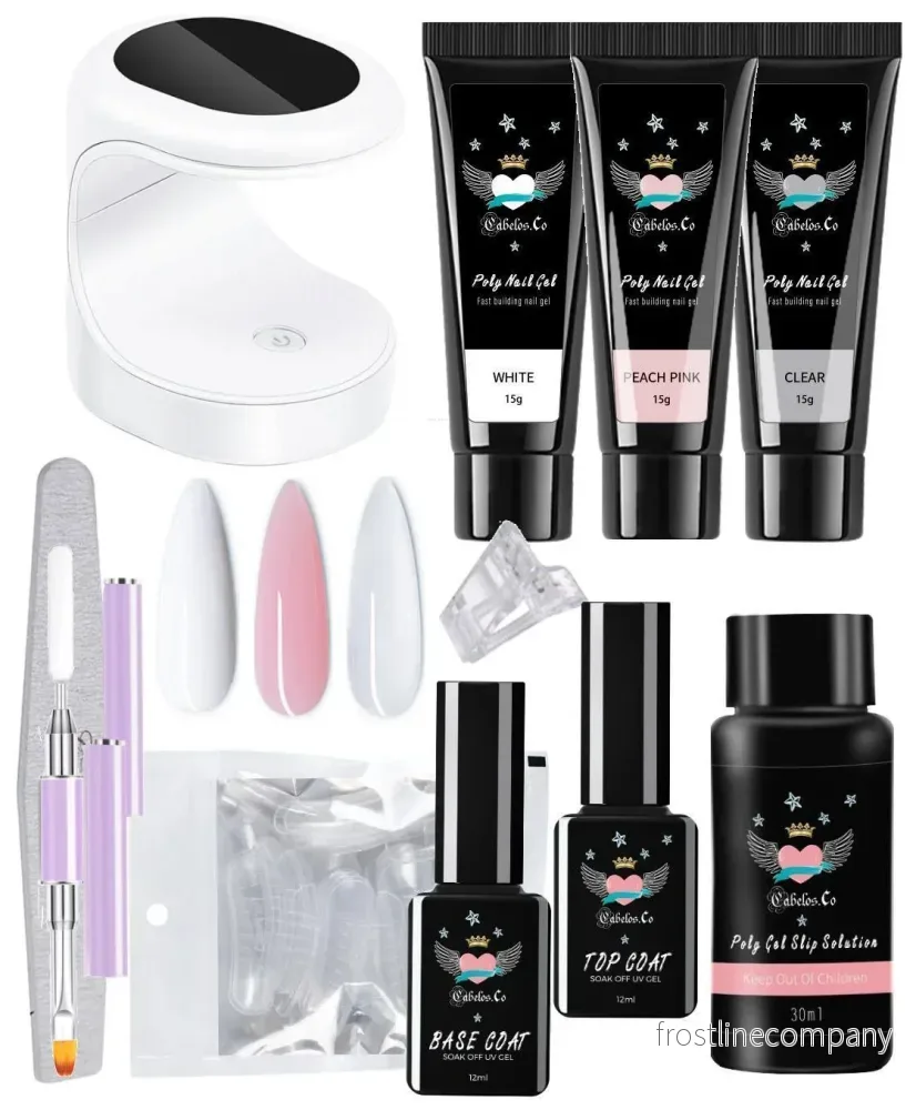 Polygel Nagelkit med Uv Lampa - Bild 3