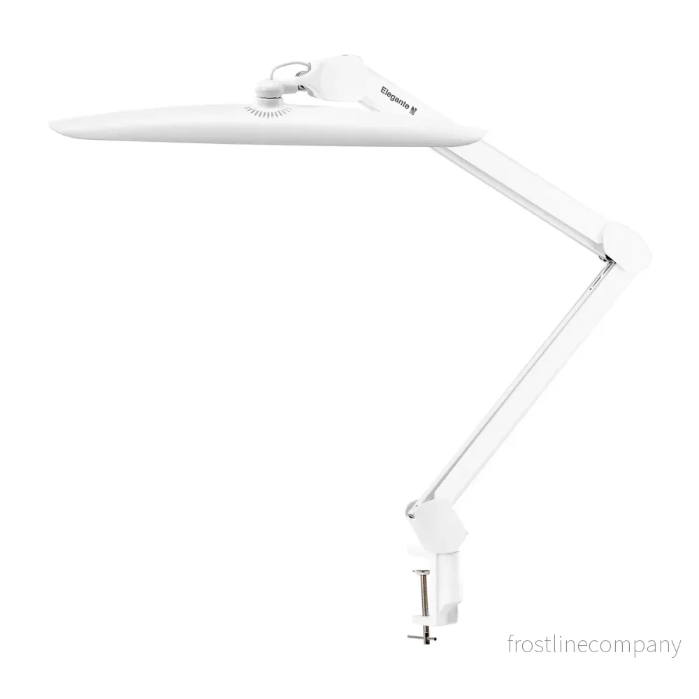 LED-lampa med bordsfäste för salong Elegante Vit LED-lampa med bordsfäste för salong Elegante Vit