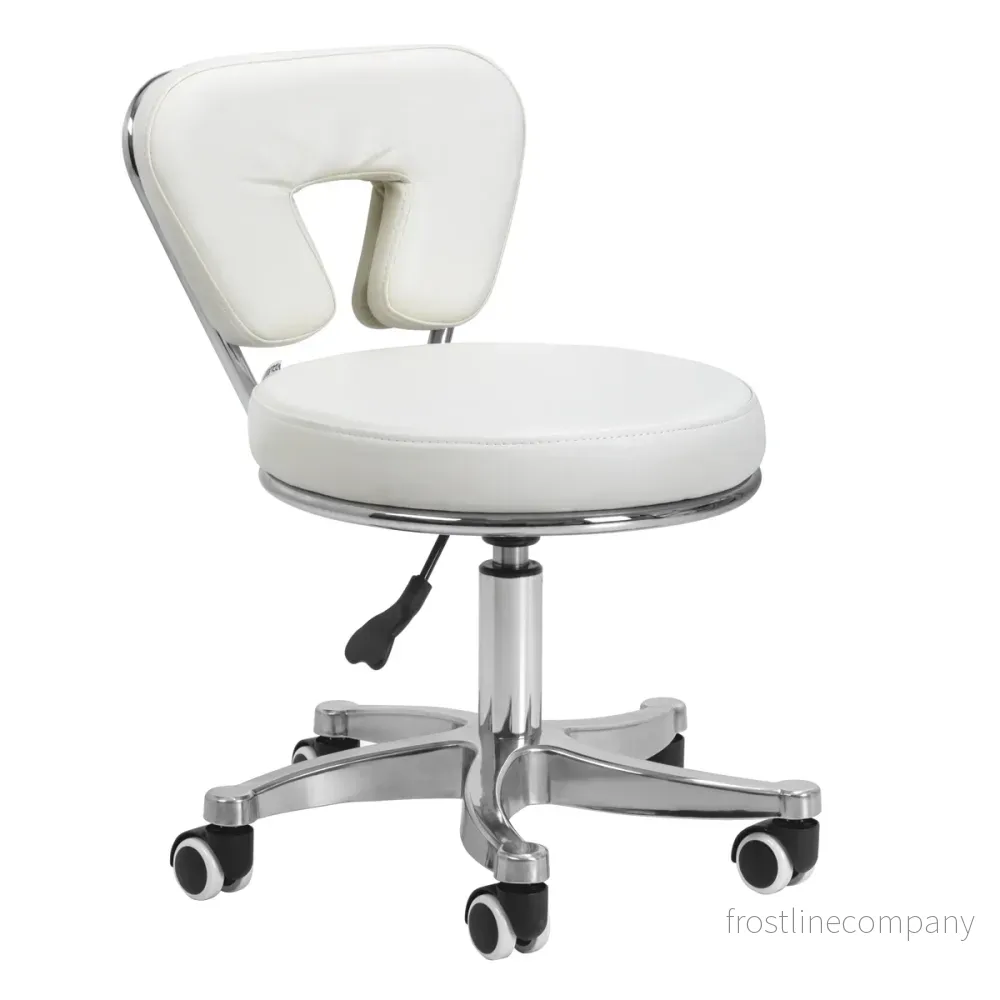 Taburett 9266 Vit - Justerbar Arbetspall