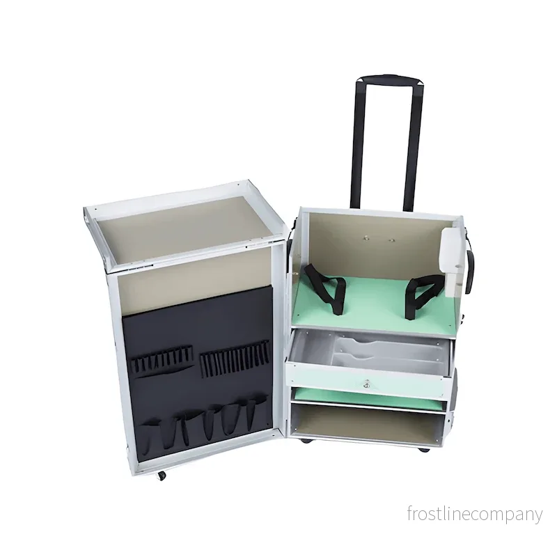 Fotvårdsväska PodoMobile Maxi Youth Green med Trolley - Bild 2