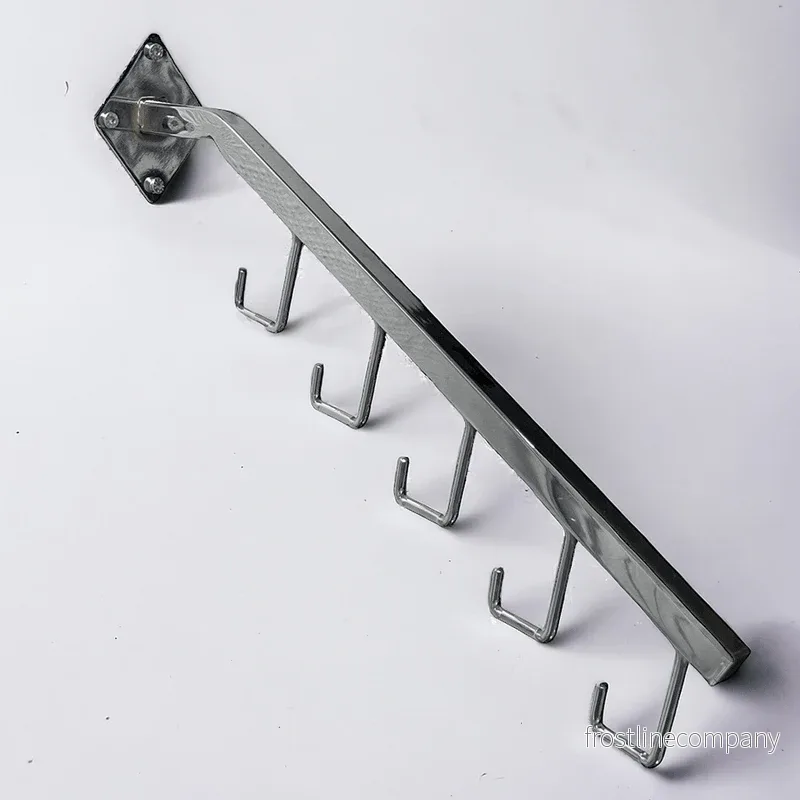 Taskarm 5 krokar för vägg, L 48 cm. - Krom