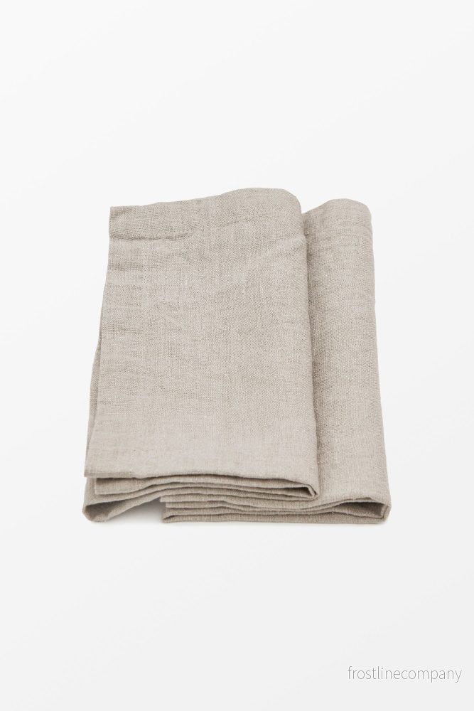 Linen Napkins Beige – Set of 2