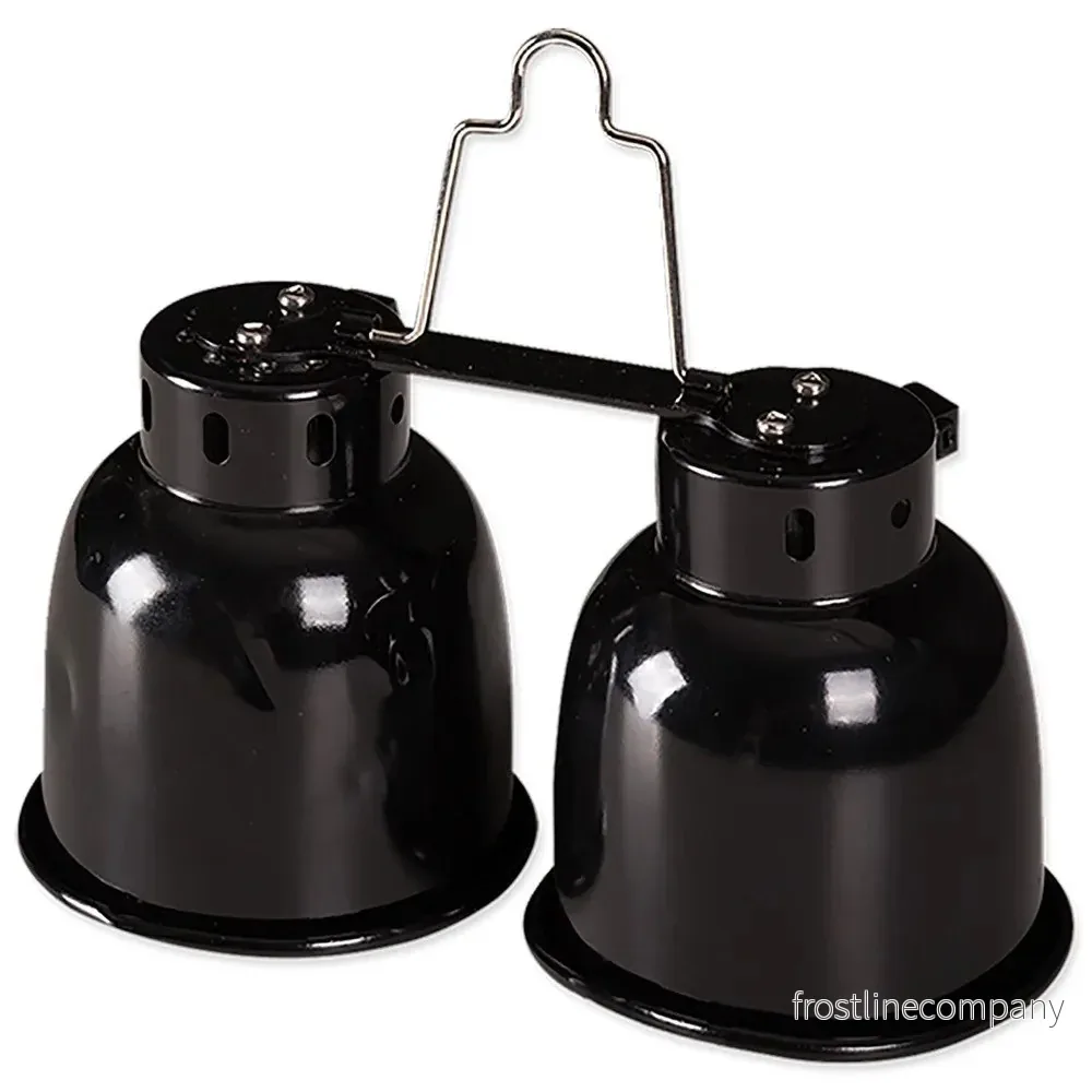 ReptiPlanet Mini Combo Dome 2×40W – Dubbel lamphållare med reflektorer - Bild 2