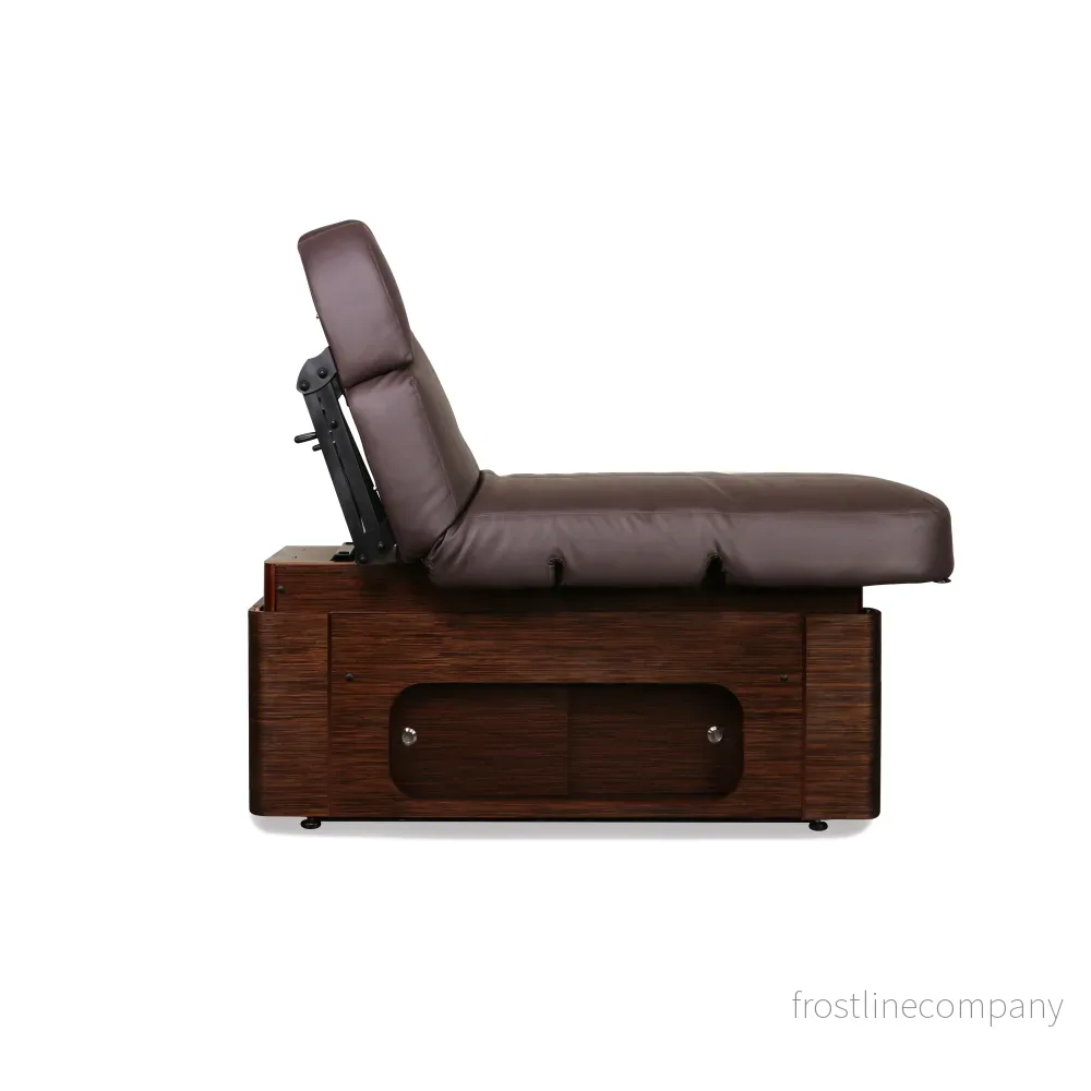 Elektrisk massagebänk med värme Keid - Wenge-Mörkbrun - Bild 3
