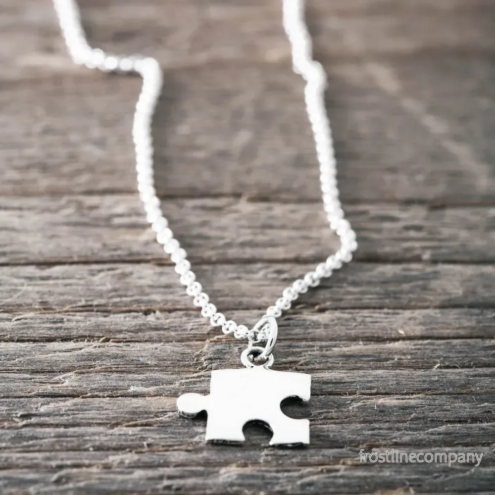 Silverhalsband pusselbit - Bild 2