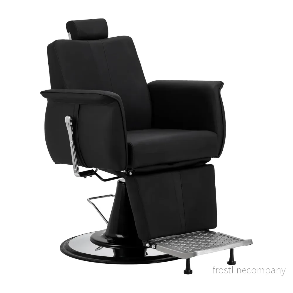 Barberstol Gabbiano Athena Svart