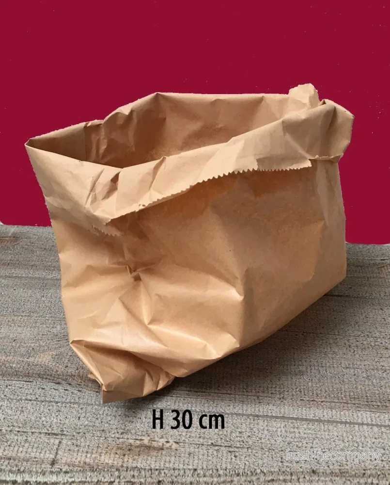 Brun påse - H 30 cm. / 37 gram - 500 st.
