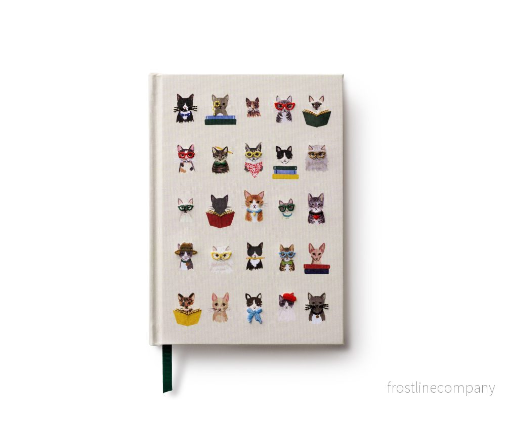 Cats broderad skrivbok Cats broderad skrivbok