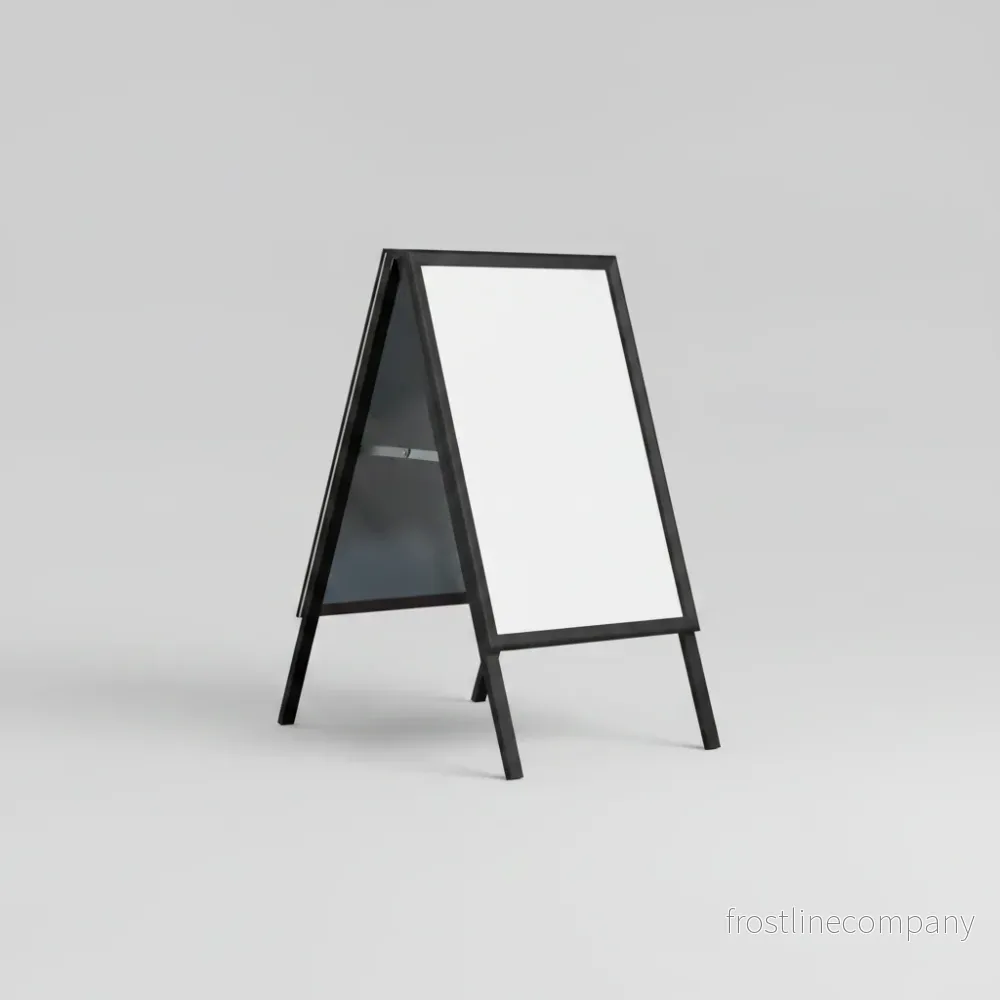 A-skylt med snapramar 50 x 70 cm – svart A-skylt med snapramar 50 x 70 cm – svart