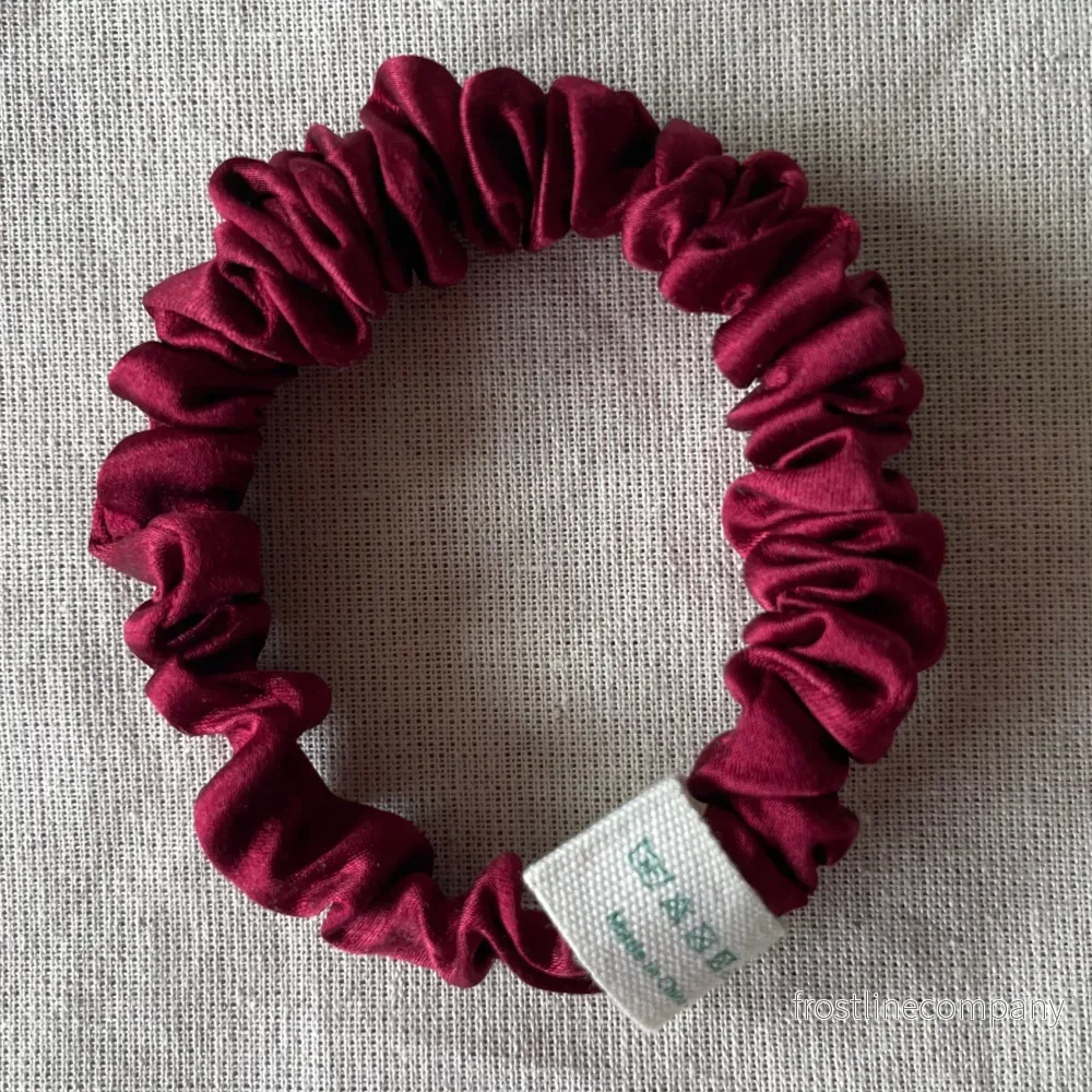 100% 30 momme Silk Slim Scrunchie