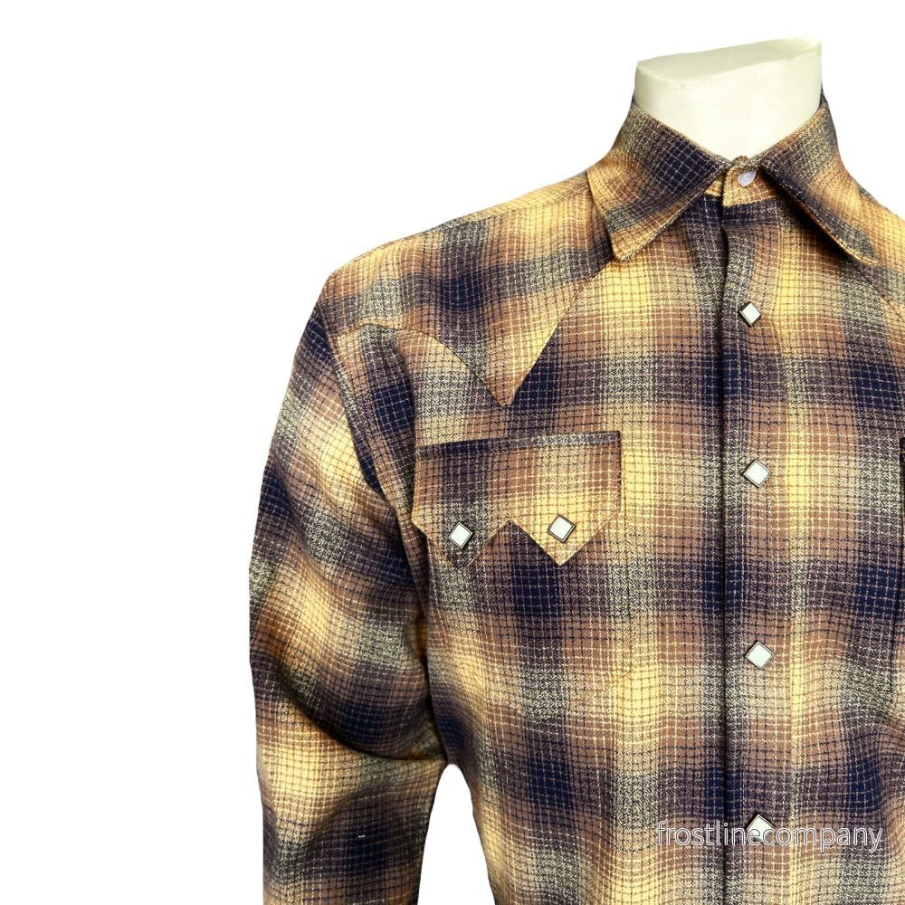 Westernskjorta Rockmount Ranch Wear Plush Flanell Toast - Bild 3