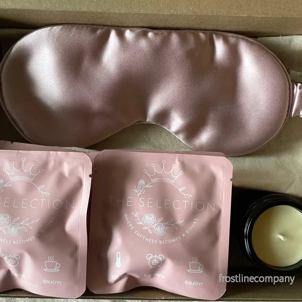 The Sleep Ritual|30 Momme Silk Eye Mask, Botanical Infusions &Candle