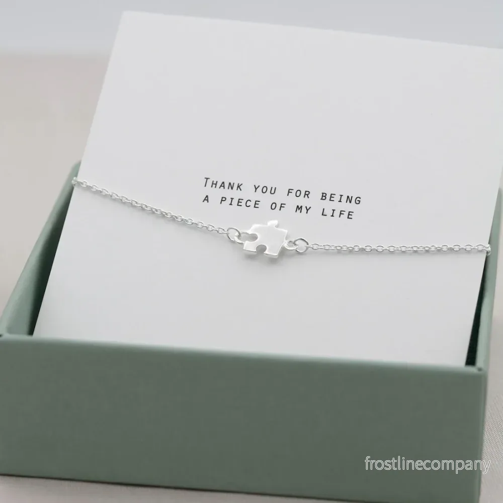 Armband pusselbit silver - Bild 2
