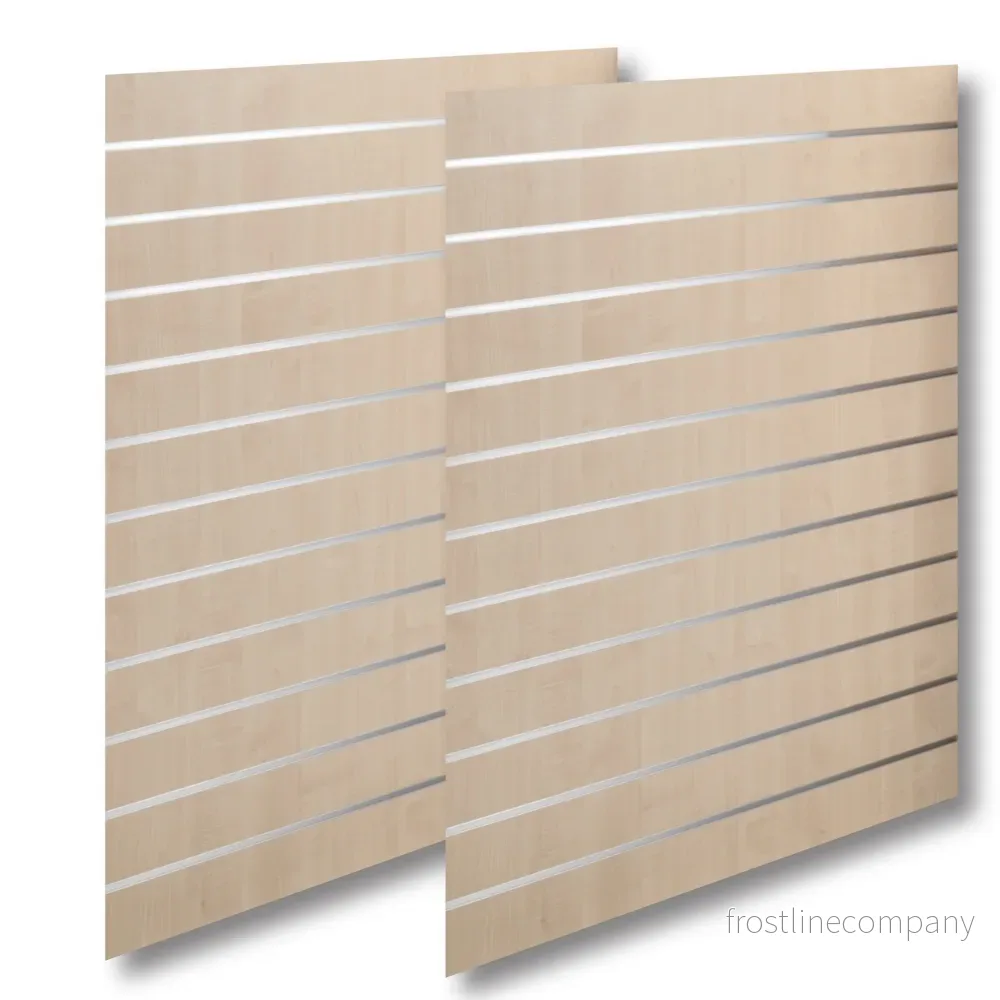Ribbpanel - Standard ( 120 x 240 cm.) - Lönn med aluminiumlister