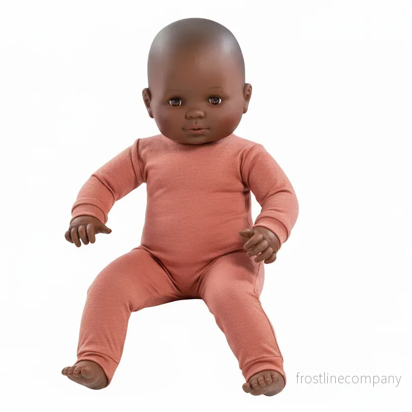 Babymannekäng. H 60 cm. Mörk hudfärg - Bild 2