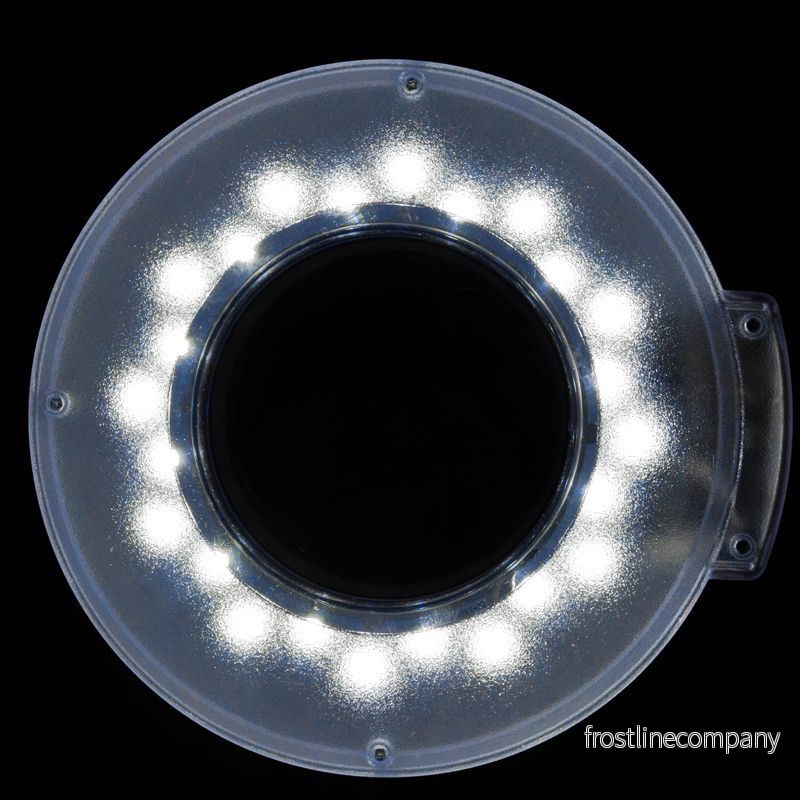 Förstoringslampa LED 5D på fot S4 - Vit - Bild 3