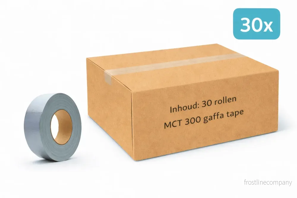 30x MegaTape MCT 300 · Gaffatejp · 50 mm · grå · rulle 25 m