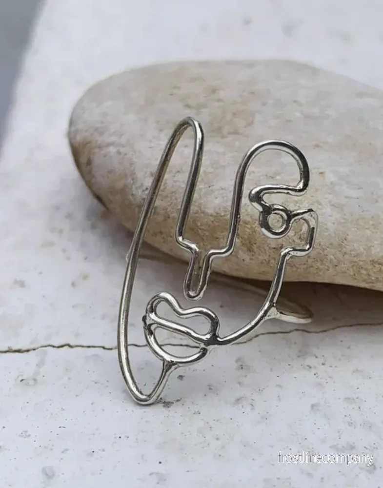 Ring Face Design 1 - silver - Bild 2