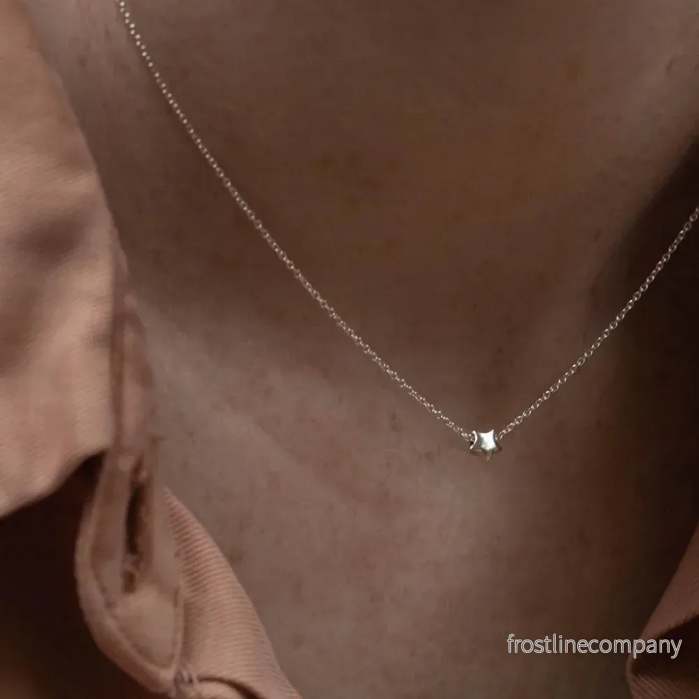 Silverhalsband liten stjärna - Bild 3