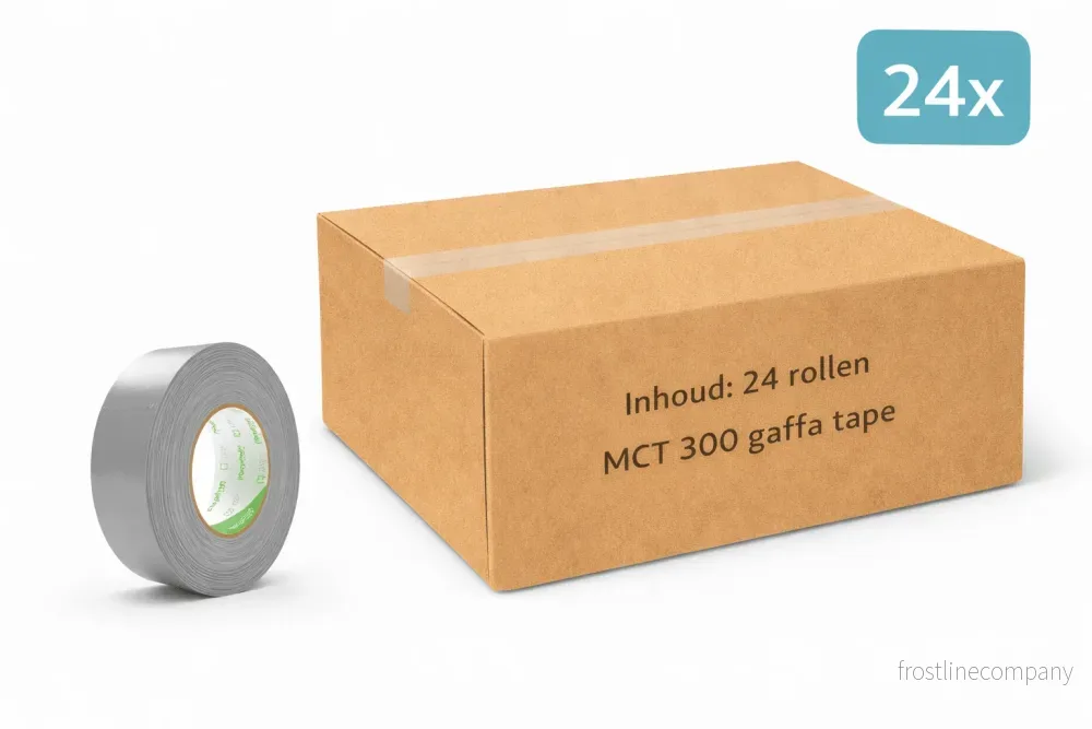 24x MegaTape MCT 300 · Gaffatejp · 38 mm · grå · rulle 50 m
