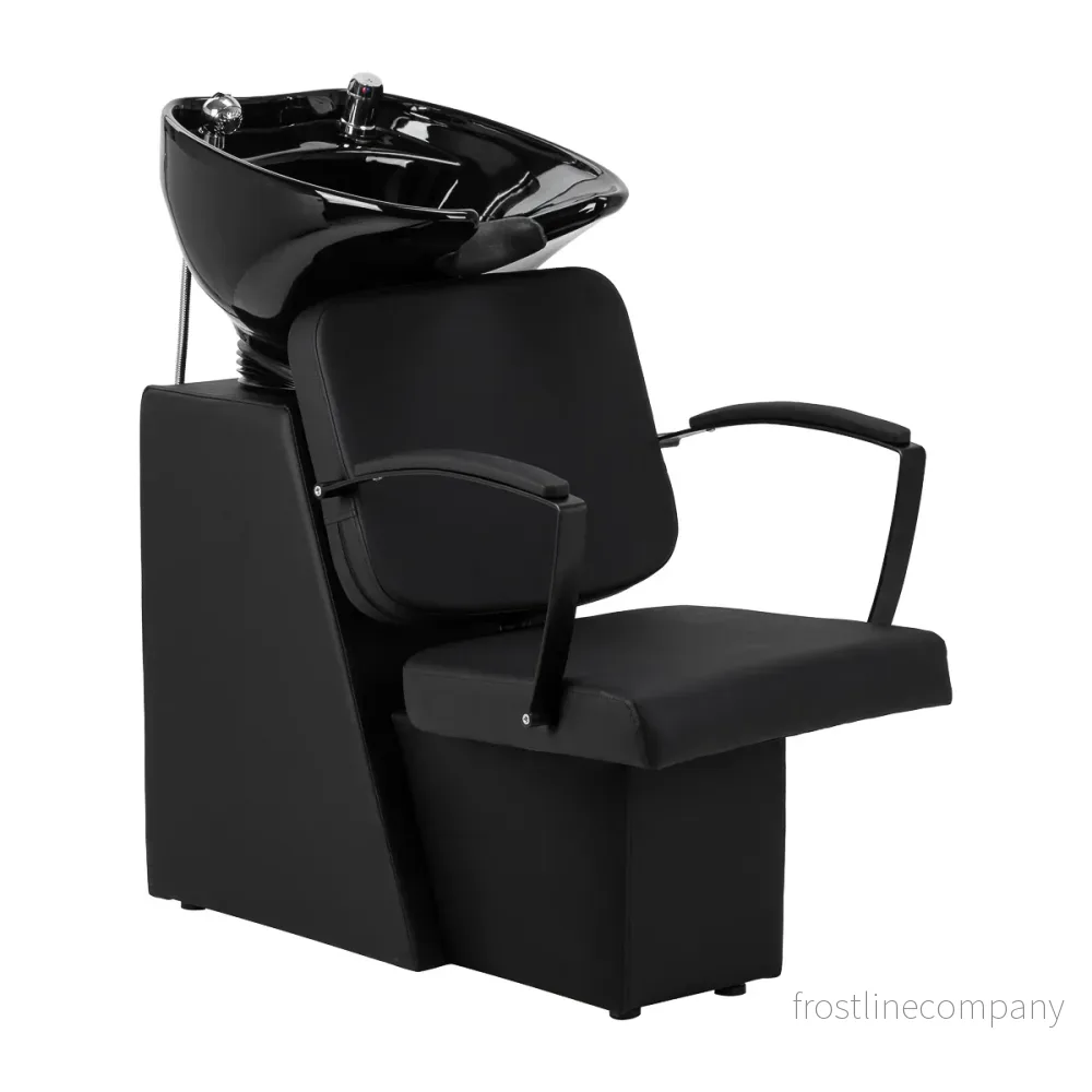 Schamponeringsstol Hair System Edge Noir Svart Schamponeringsstol Hair System Edge Noir Svart