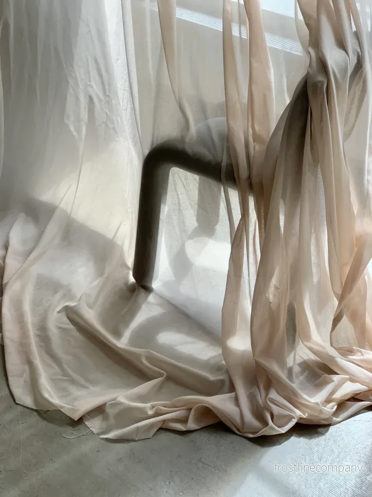 Drape 01 / Custom Made Sheer Curtain / Nude - Bild 3