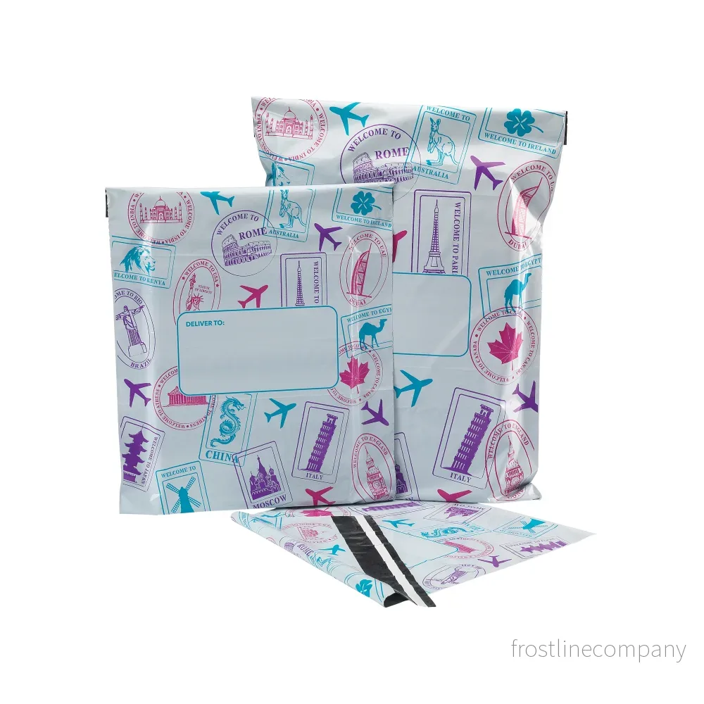 Fraktpåsar med tejp och motiv, förpackning med 50 st., 45 mikron, 40 x 54 cm Fraktpåsar med tejp och motiv, förpackning med 50 st., 45 mikron, 40 x 54 cm