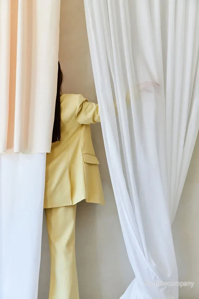 Drape 01 / Custom Made Sheer Curtain / White - Bild 2