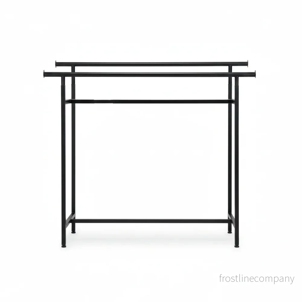 Tvilling-, dubbelställning, höjdjusterbar, svart, B150 x H122-170 cm - Bild 2