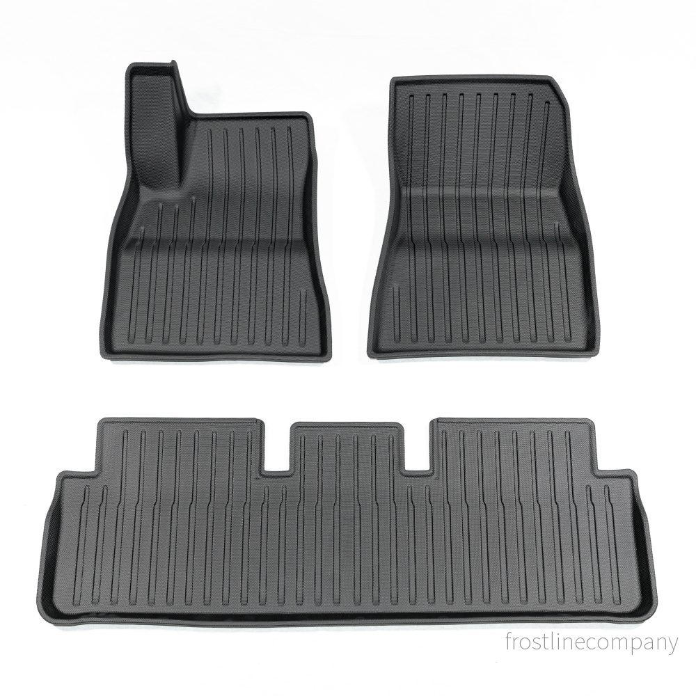 Tesla Model 3 Highland – formgjutna golvmattor Tesla Model 3 Highland – formgjutna golvmattor