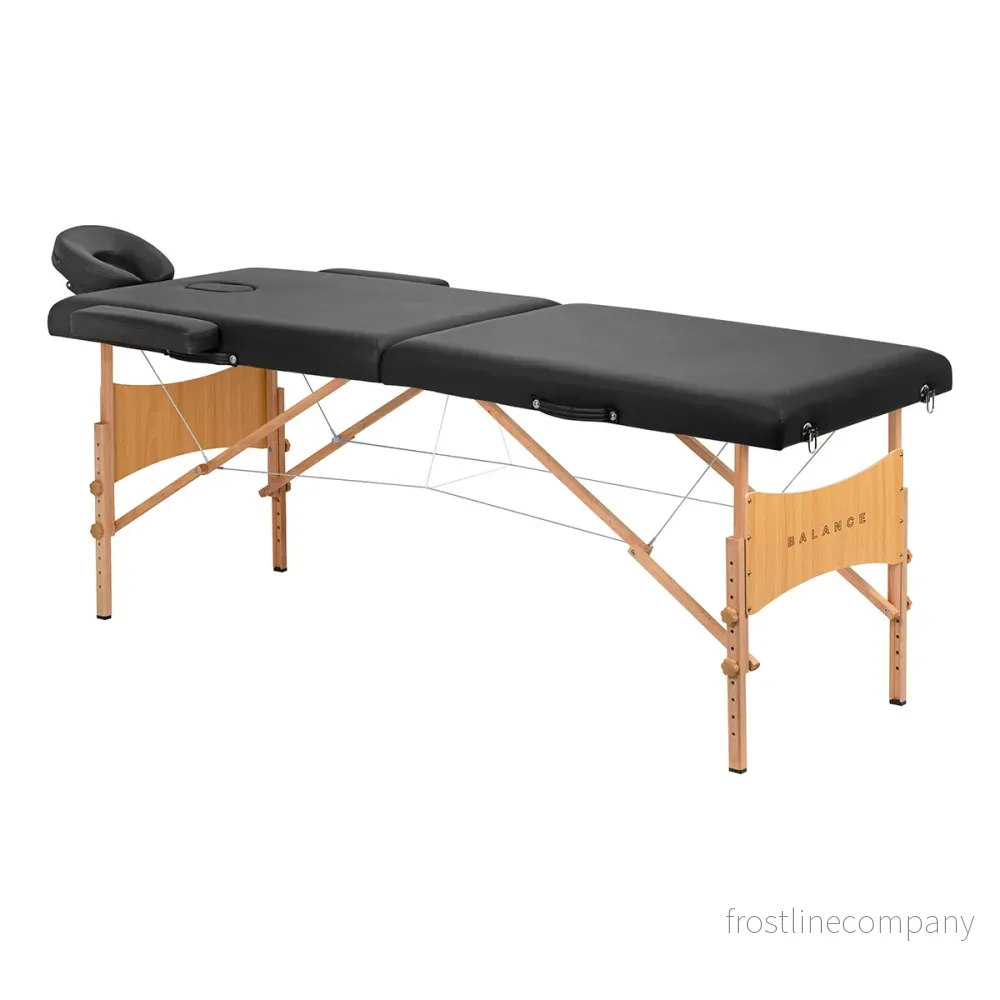 Massagebänk Hopfällbar Trä Balance Lux 2 Zoner Svart Massagebänk Hopfällbar Trä Balance Lux 2 Zoner Svart