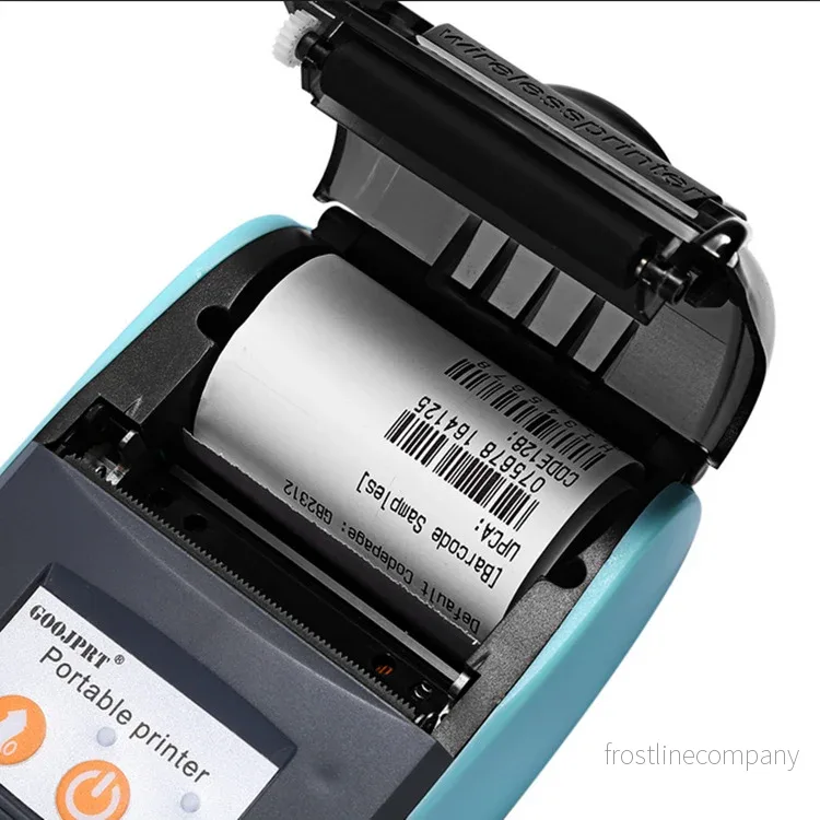 Bärbar Etikettskrivare 58mm - Trådlös Bluetooth Termoskrivare - iOS / Android / Windows - Bild 2