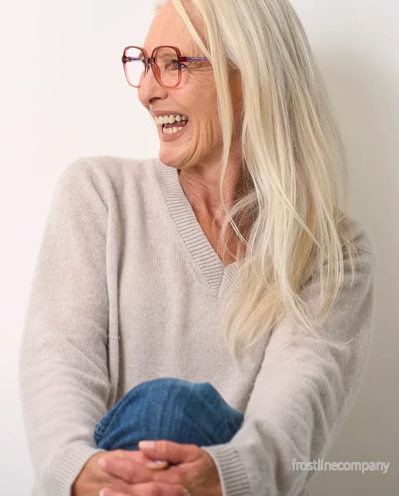 OjeOje G Läsglasögon - mörkröd/lila - Bild 3