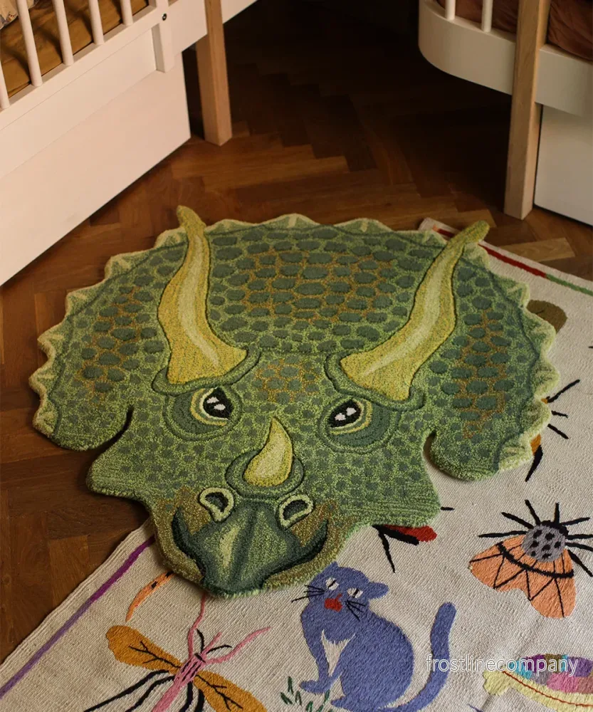 Dinosaurie huvud matta - Bild 2