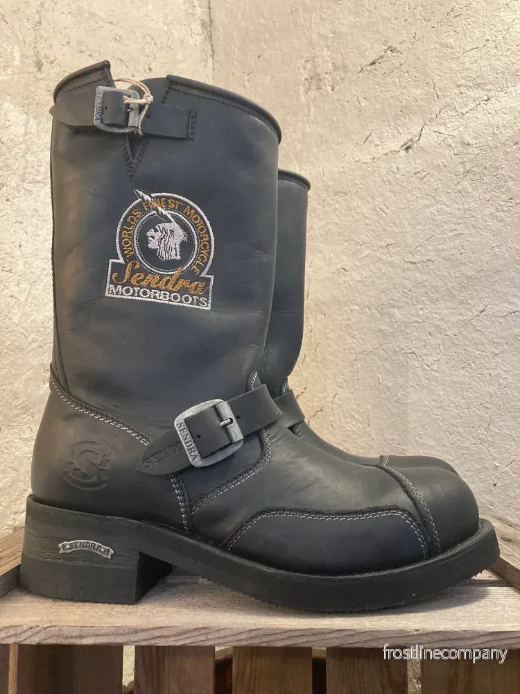 Sendra Läderboots MC Svarta st. 43 - Bild 2