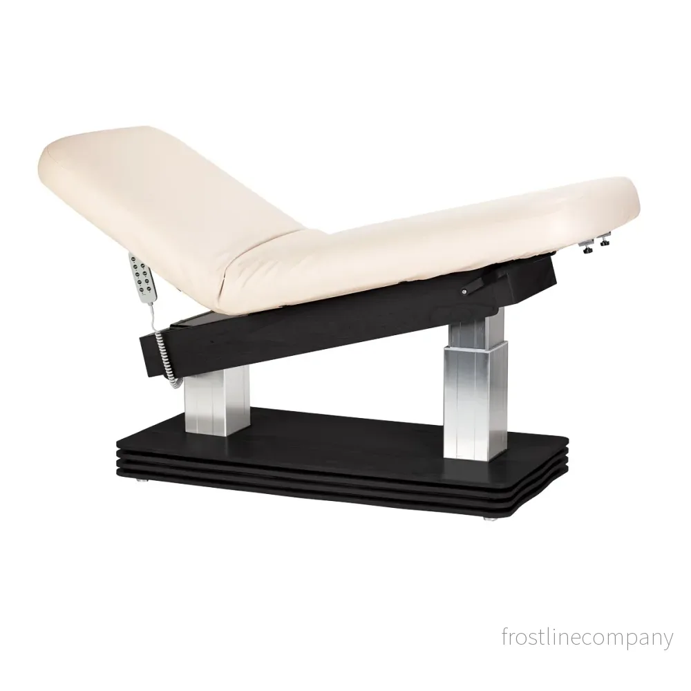 Massagebänk elektrisk Sillon Comfort Crème-Svart - Bild 3
