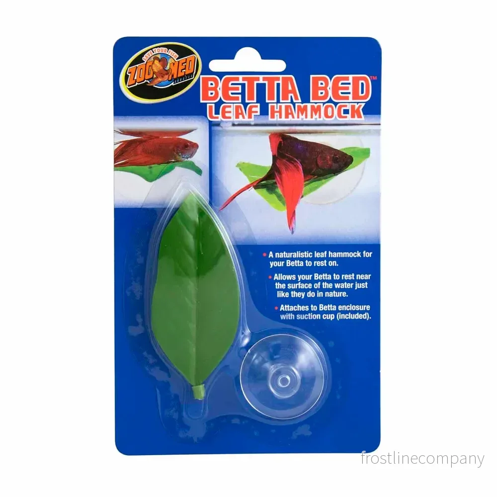 Zoo Med Betta Bed Leaf Hammock – Viloblad med sugkopp för Betta - Bild 2