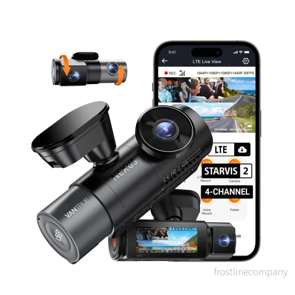 Vantrue N5S Cloud 2K 4CH Wifi GPS 360 graders dashcam - Bild 2