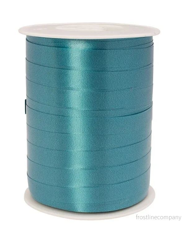 Presentband, 10 mm, rulle om 250 m, turkos