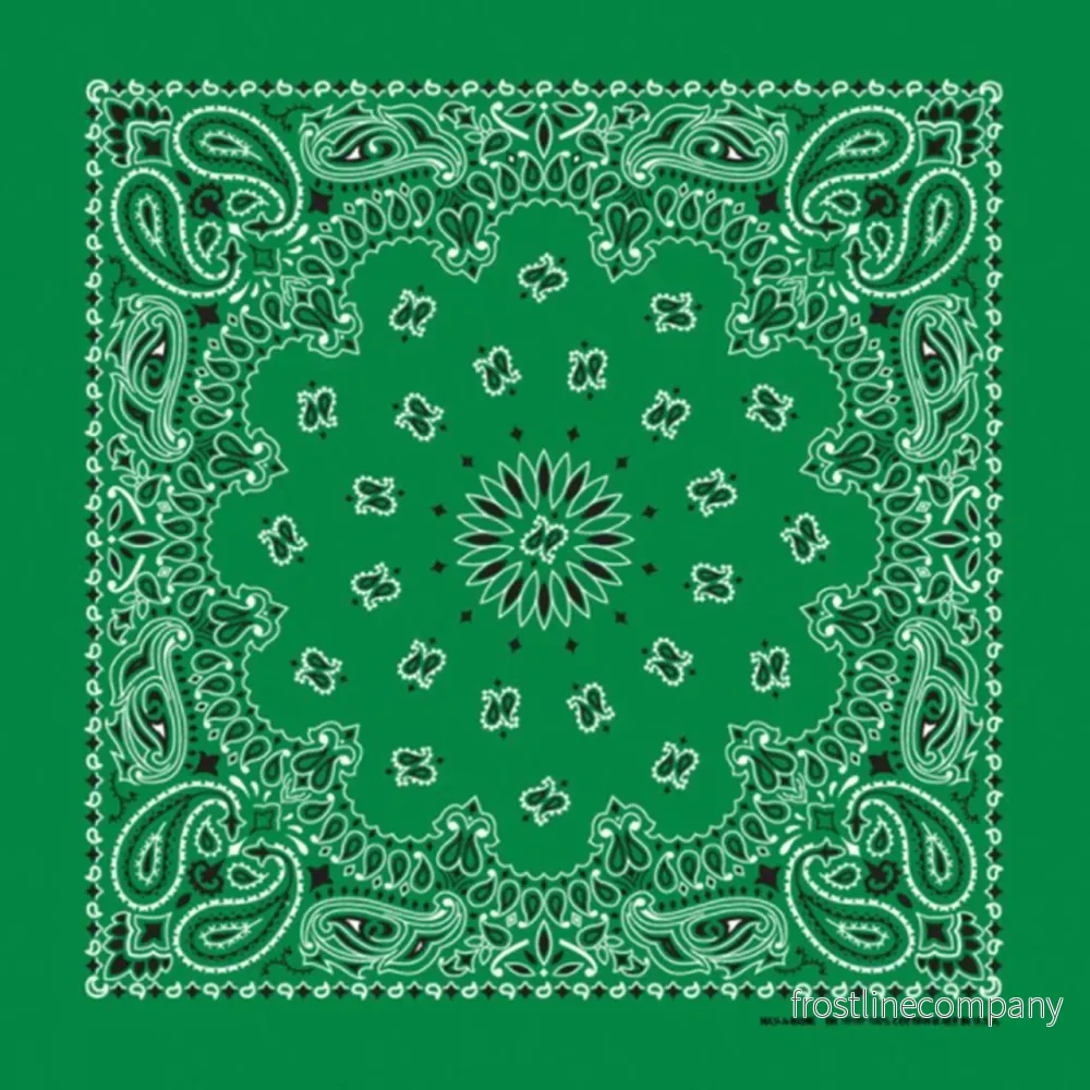 Bandana Paisley Skogsgrön
