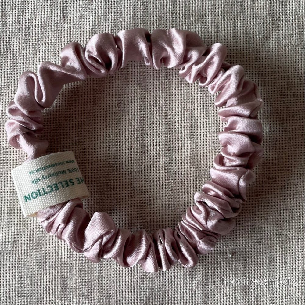 100% 30 momme Silk Slim Scrunchie - Bild 2