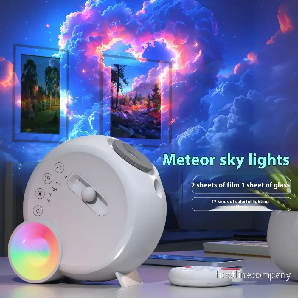 Stjärnprojektor Meteor Sky Lights – Galax Lampa Fokus 17 Färger