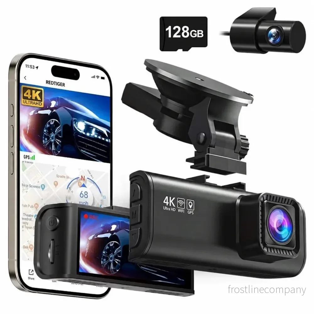 Redtiger F7NT Touch 4K Touch wifi GPS 2CH 128 GB dashcam