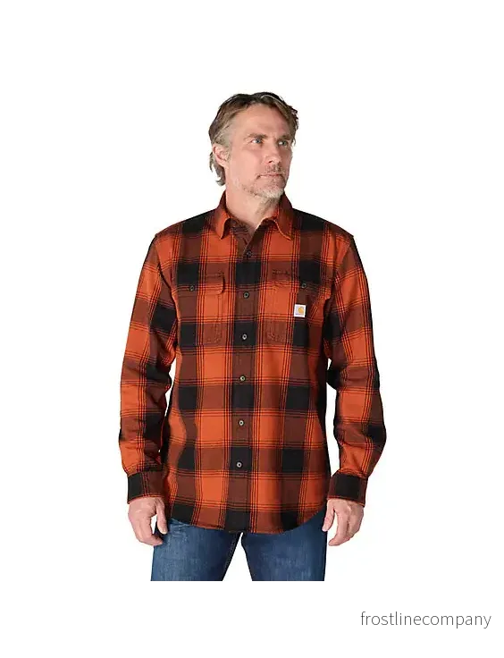 Carhartt Flanellskjorta Rutig Heavyweight Homestead Red