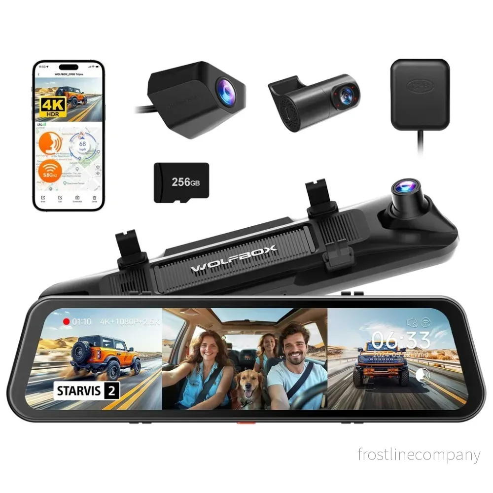 Wolfbox G900 Tripro cabin 3CH 4K Wifi GPS 256gb Mirror dashcam Wolfbox G900 Tripro cabin 3CH 4K Wifi GPS 256gb Mirror dashcam