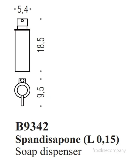 Tvålpump MINI vägg B9342 - Bild 3
